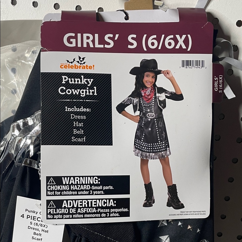 Punky Cowgirl girls costume